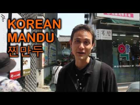 Korean Mandu Dumplings Restaurant - Street Food in Seoul