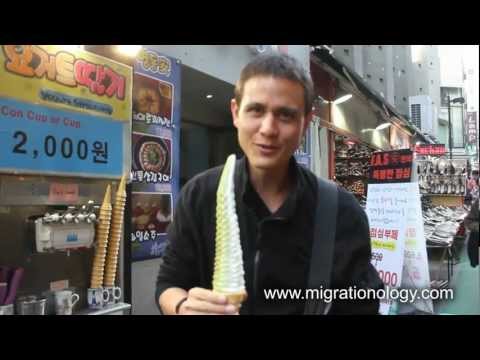 Gigantic Korean Ice Cream Stall - Street Food in Seoul